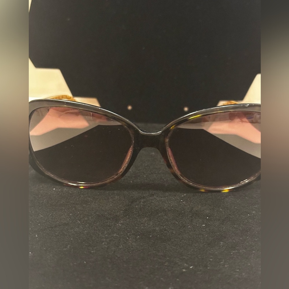 Coach Tan Patterned Sunglasses